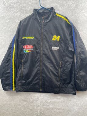 Chase Authentics Nascar 24 Jeff Gordon Zip Jack Men's Large DUPONT HENDRICK